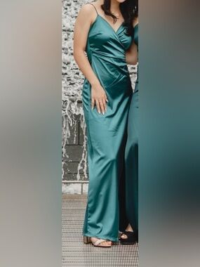 windsor tiffany sleeveless high slit formal dress Tiffany Sleeveless High Slit Formal Dress